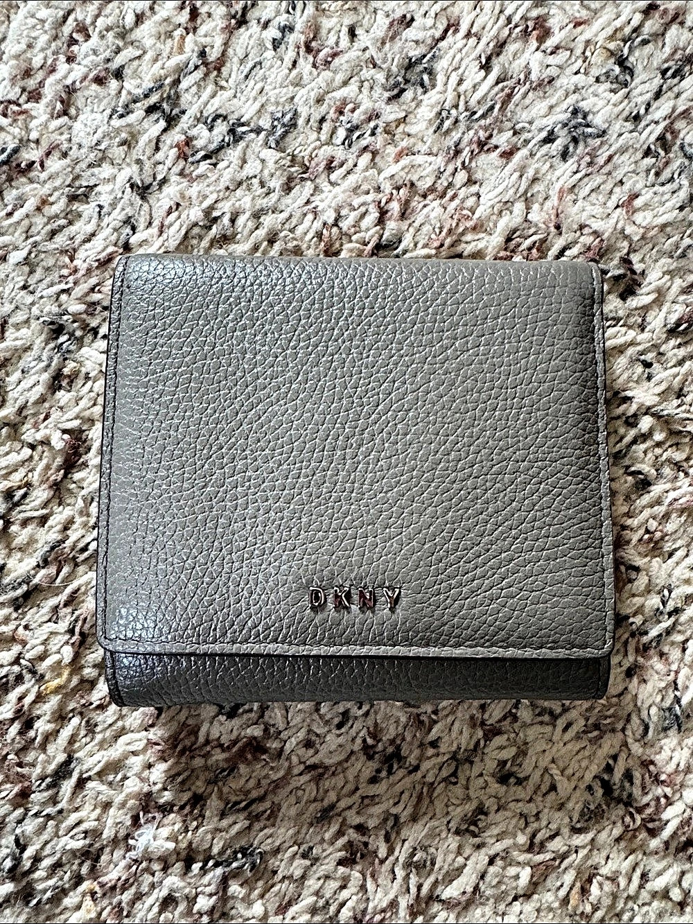 DKNY Gray Pebbled Wallet